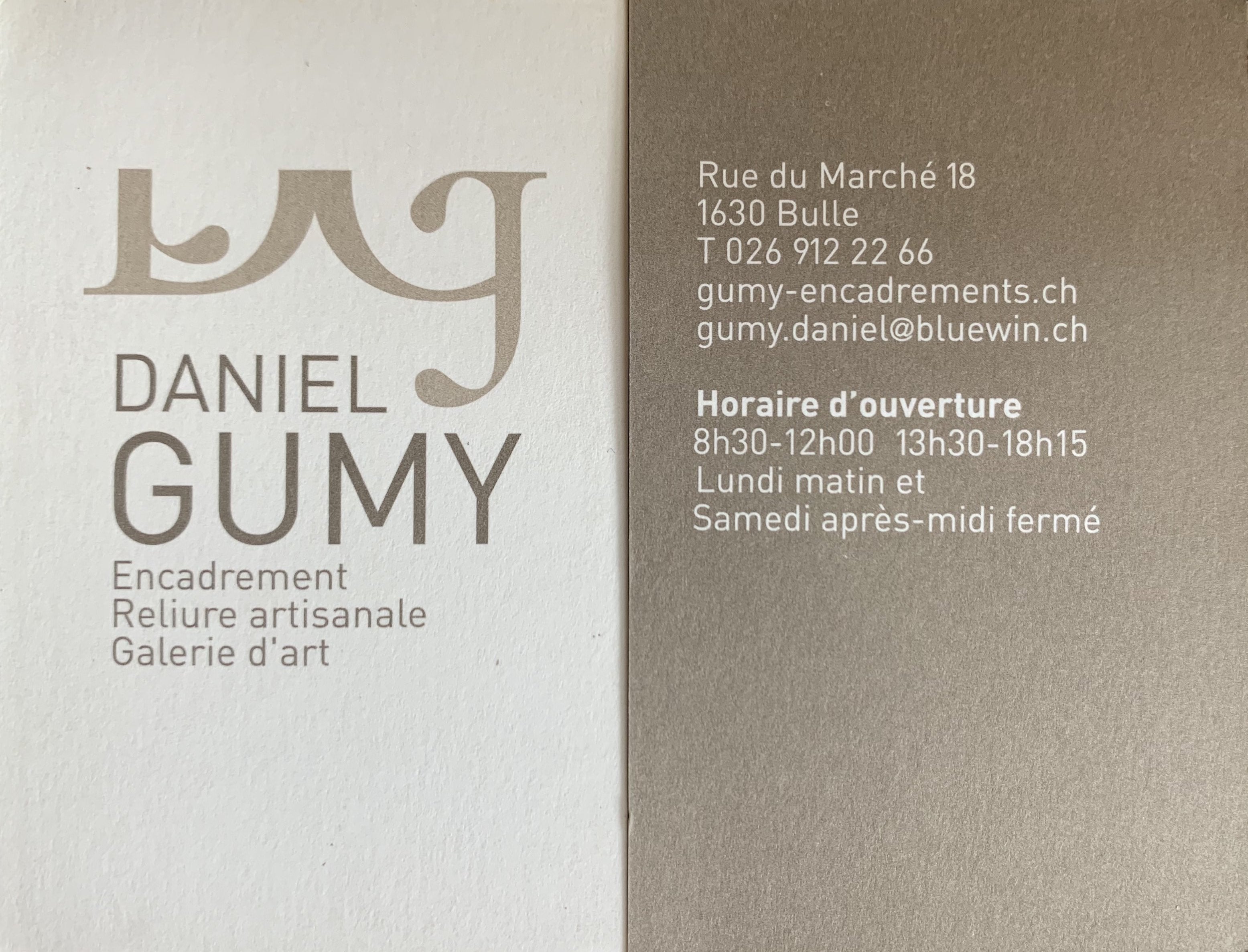 Reliure-Encadrements Daniel Gumy