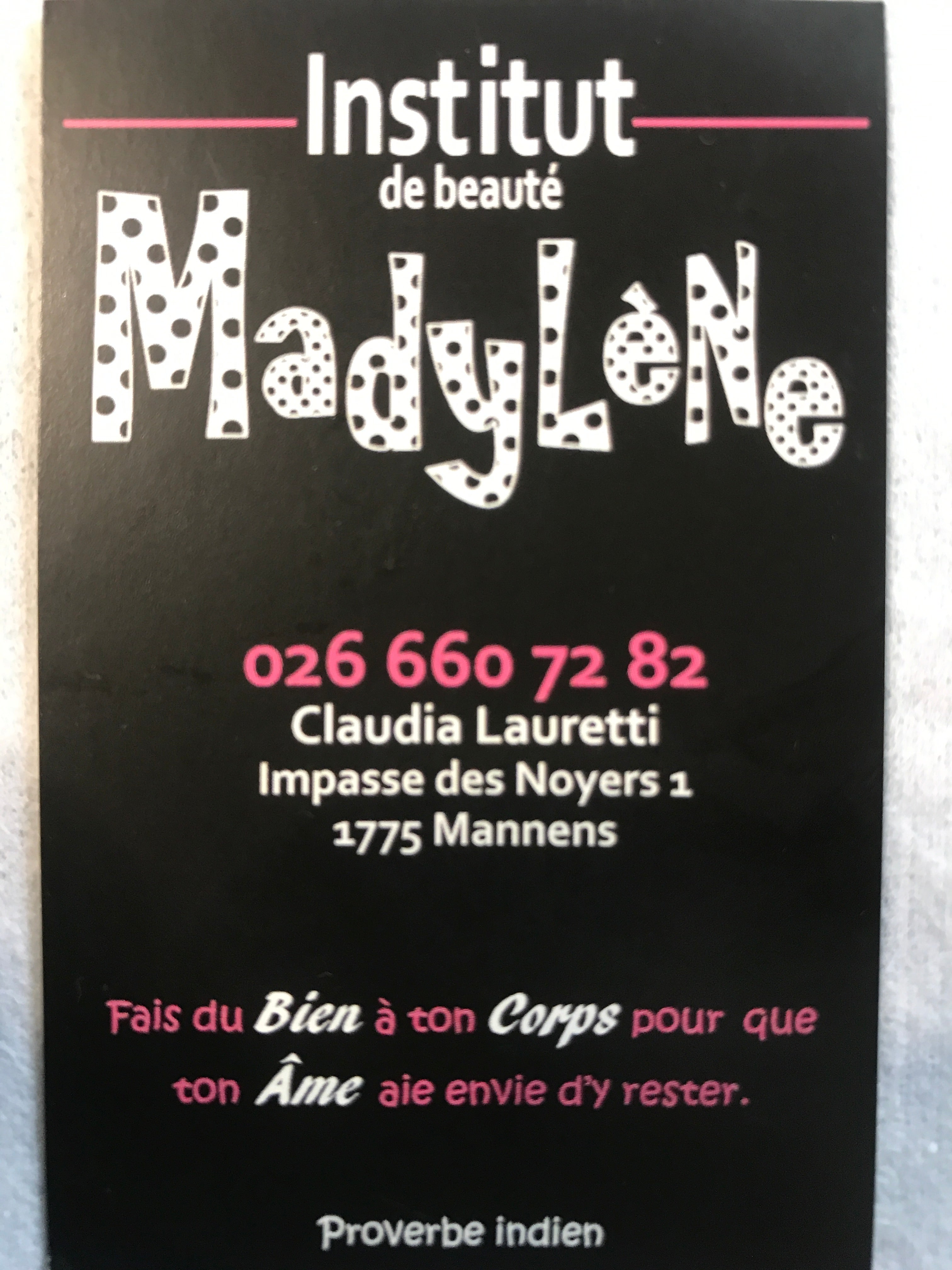 Institut de beauté Madylène