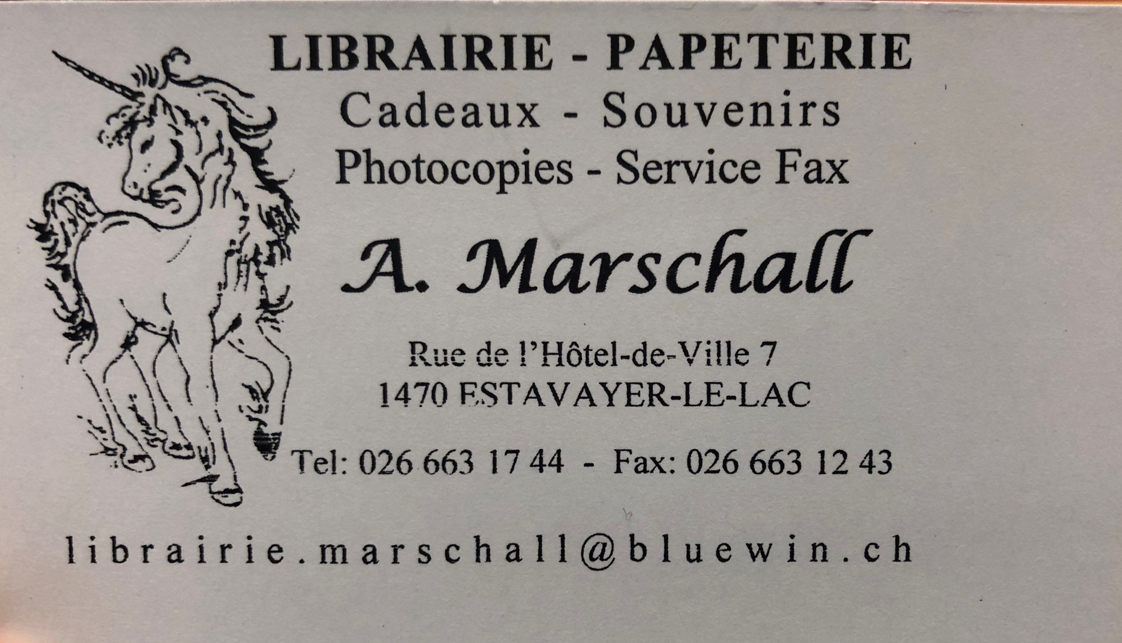 Librairie Papeterie Marschall